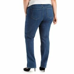 Plus Size Lee® Instantly Slims Straight-Leg Jeans -Kohl's store 1519361 ALT3