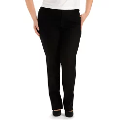 Plus Size Lee® Instantly Slims Straight-Leg Jeans -Kohl's store 1519361 Black