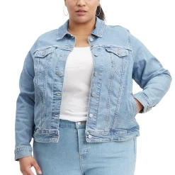 Plus Size Levi's® Original Trucker Jean Jacket -Kohl's store 1655589 Sun Baked Blue