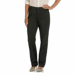 Women's Lee® Relaxed Fit Straight-Leg Twill Pants -Kohl's store 2267011 Charcoal Heather