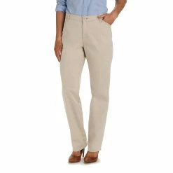 Women's Lee® Relaxed Fit Straight-Leg Twill Pants -Kohl's store 2267011 Parchment