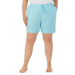 Plus Size Cuddl Duds® Essentials Pajama Sleep Shorts -Kohl's store 2594837 Aqua Heather