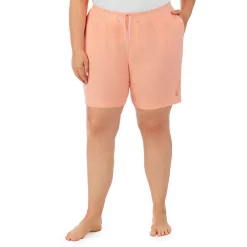 Plus Size Cuddl Duds® Essentials Pajama Sleep Shorts -Kohl's store 2594837 Coral Heather