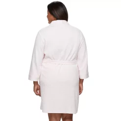 Plus Size Croft & Barrow® Waffle-Knit Kimono Robe 15 Plus Size Croft & Barrow® Waffle-Knit Kimono Robe -Kohl's store 2668341 ALT