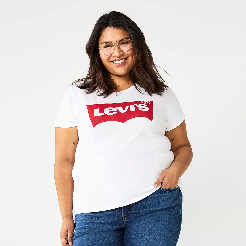 Plus Size Levi's® Logo Perfect Tee 2 Plus Size Levi's® Logo Perfect Tee - Image 2