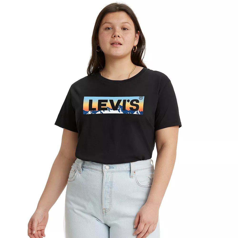 Plus Size Levi's® Logo Perfect Tee 5 Plus Size Levi's® Logo Perfect Tee - Image 5