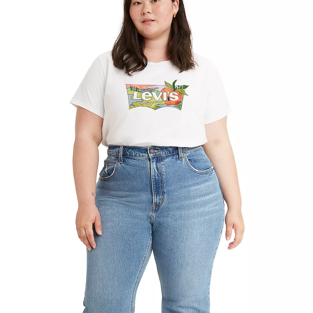 Plus Size Levi's® Logo Perfect Tee 6 Plus Size Levi's® Logo Perfect Tee - Image 6