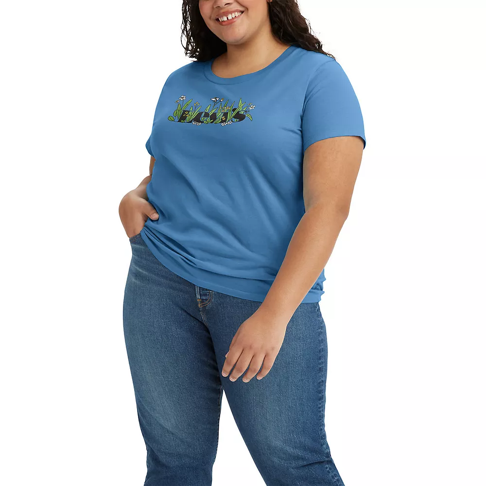 Plus Size Levi's® Logo Perfect Tee 10 Plus Size Levi's® Logo Perfect Tee - Image 10
