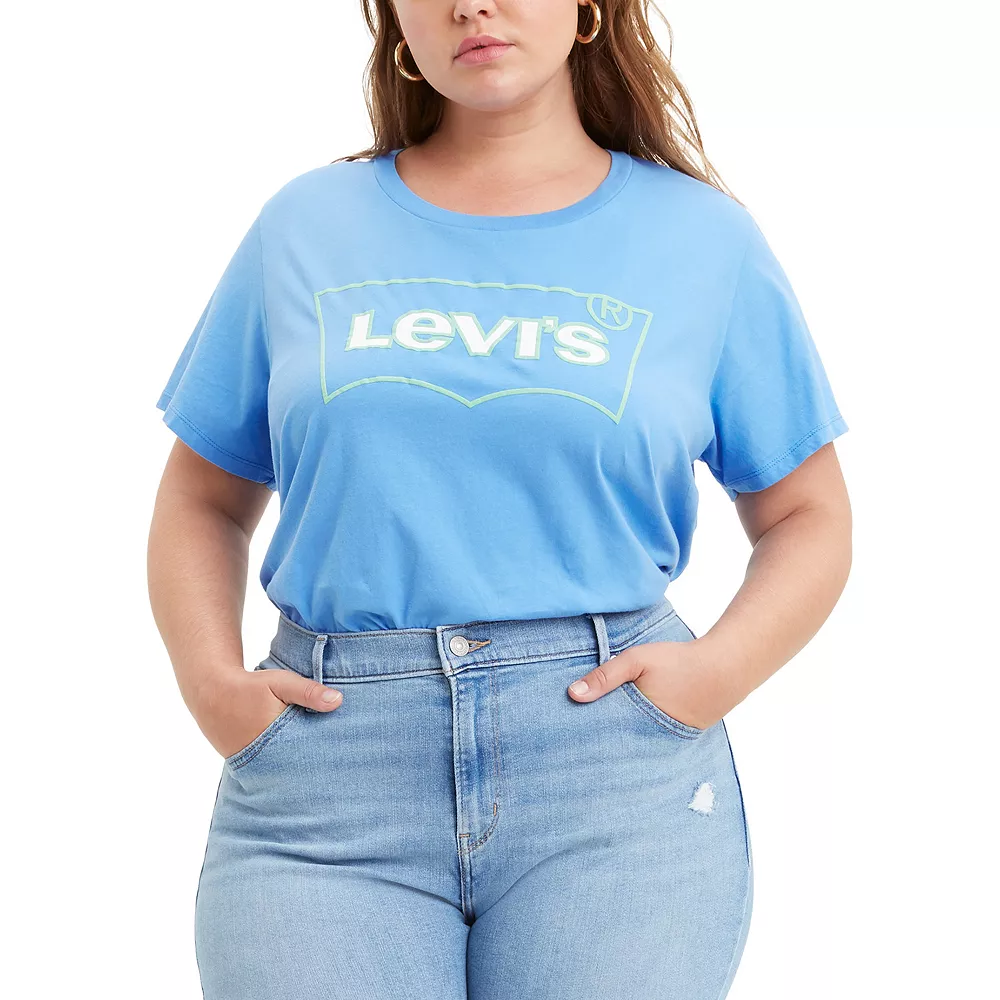Plus Size Levi's® Logo Perfect Tee 3 Plus Size Levi's® Logo Perfect Tee - Image 3
