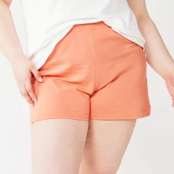 Juniors' Plus Size Soffe Curves Classic Shorts 15 Juniors' Plus Size Soffe Curves Classic Shorts -Kohl's store 2970681 Muted Coral Heather