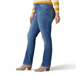 Plus Size Lee® Flex Motion Straight-Leg Jeans -Kohl's store 3100229 ALT3