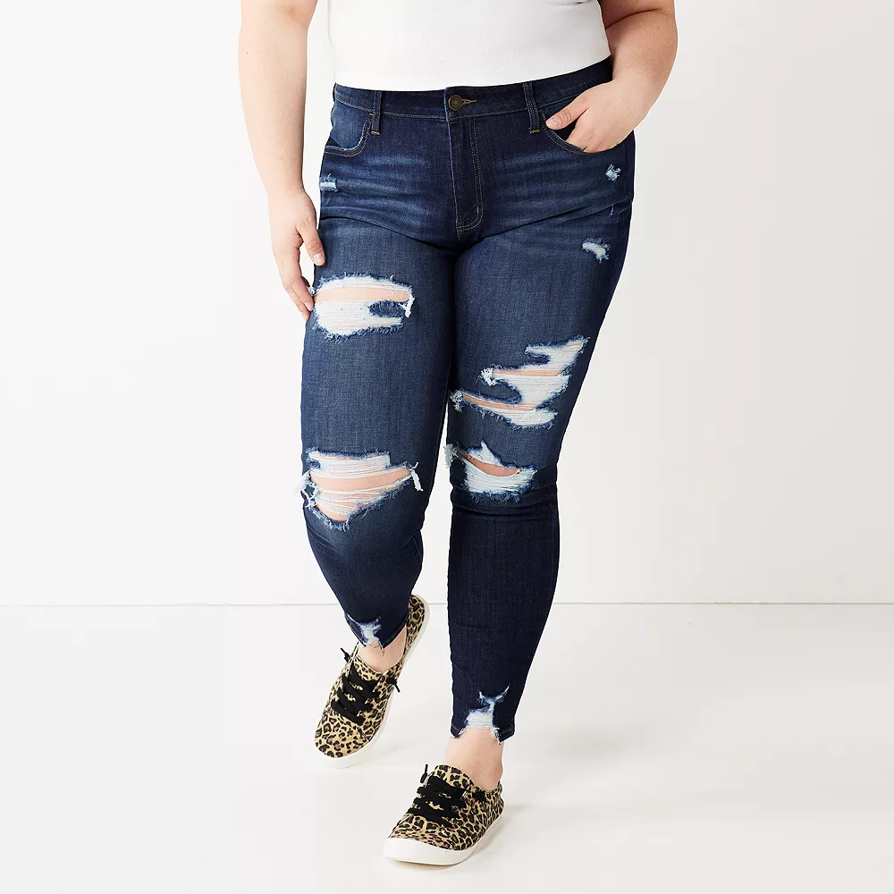 Juniors' Plus Size SO® Low-Rise Jeggings 8 Juniors' Plus Size SO® Low-Rise Jeggings - Image 8