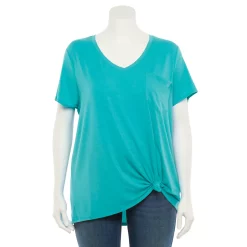Juniors' Plus Size SO® Oversized Pocket Tee 14 Juniors' Plus Size SO® Oversized Pocket Tee -Kohl's store 3328611 Dynasty Turquoise