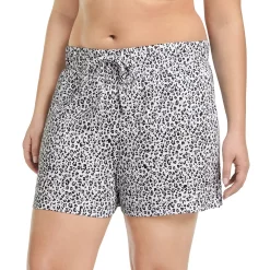 Plus Size Jockey® Everyday Essentials Boxer Pajama Shorts 15 Plus Size Jockey® Everyday Essentials Boxer Pajama Shorts -Kohl's store 3618193 Snow Leopard