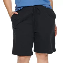Plus Size Jockey® Everyday Essentials Bermuda Pajama Shorts -Kohl's store 3618199 Black