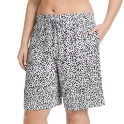 Plus Size Jockey® Everyday Essentials Bermuda Pajama Shorts -Kohl's store 3618199 Snow Leopard