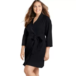 Plus Size Jockey® Everyday Essentials Robe -Kohl's store 3618217 Black