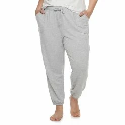 Plus Size Sonoma Goods For Life® Elastic Hem Essential Pajama Pants 6 Plus Size Sonoma Goods For Life® Elastic Hem Essential Pajama Pants -Kohl's store 3671959 Charcoal Heather