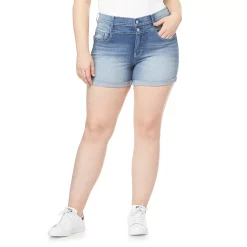 Juniors' Plus Size WallFlower High-Rise Insta-Soft Sassy Shorts