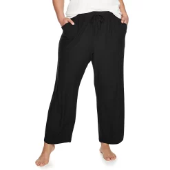Plus Size Sonoma Goods For Life® Knit Pajama Pants 19 Plus Size Sonoma Goods For Life® Knit Pajama Pants -Kohl's store 4212360 Black