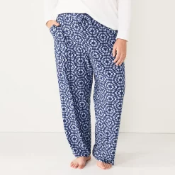 Plus Size Sonoma Goods For Life® Knit Pajama Pants 20 Plus Size Sonoma Goods For Life® Knit Pajama Pants -Kohl's store 4212360 Navy Quilt