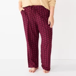 Plus Size Sonoma Goods For Life® Knit Pajama Pants 17 Plus Size Sonoma Goods For Life® Knit Pajama Pants -Kohl's store 4212360 Wine West Geo