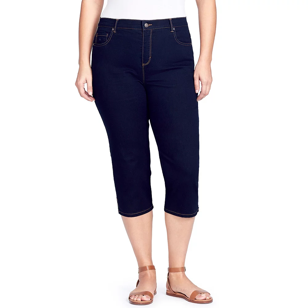 Plus Size Gloria Vanderbilt Amanda Capris 6 Plus Size Gloria Vanderbilt Amanda Capris - Image 6
