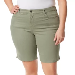 Plus Size Gloria Vanderbilt Midrise Bermuda Shorts -Kohl's store 4275306 Sage Meadow