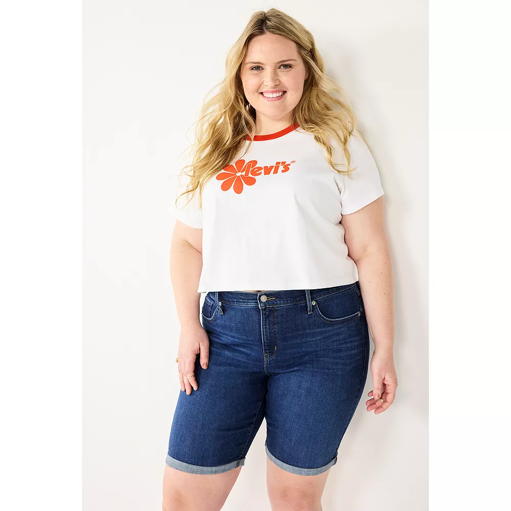 Plus Size Levi's® Shaping Bermuda Shorts 7 Plus Size Levi's® Shaping Bermuda Shorts - Image 7