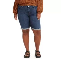 Plus Size Levi's® Shaping Bermuda Shorts 10 Plus Size Levi's® Shaping Bermuda Shorts -Kohl's store 4276088 Lapis Midnight
