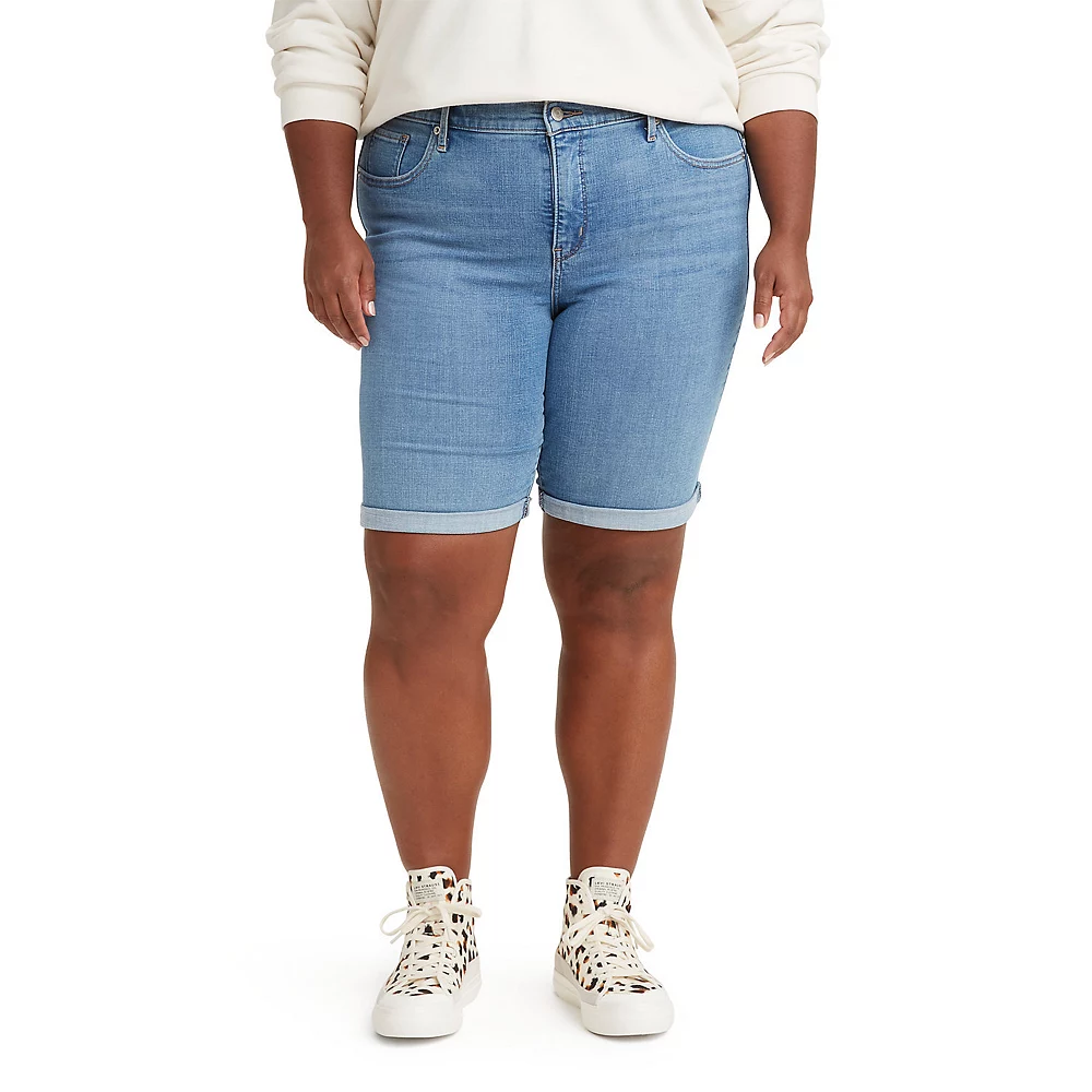 Plus Size Levi's® Shaping Bermuda Shorts 2 Plus Size Levi's® Shaping Bermuda Shorts - Image 2