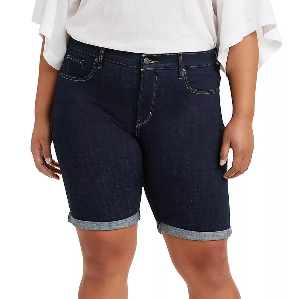 Plus Size Levi's® Shaping Bermuda Shorts 1 Plus Size Levi's® Shaping Bermuda Shorts