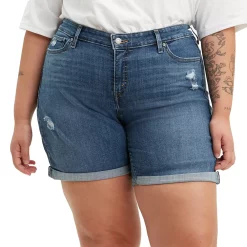 Plus Size Levi's® Mid-Length Jean Shorts