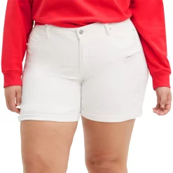Plus Size Levi's® Mid-Length Jean Shorts 12 Plus Size Levi's® Mid-Length Jean Shorts -Kohl's store 4276107 White Ice