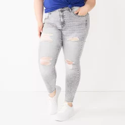 Juniors' Plus Size SO® High Rise Jeggings 13 Juniors' Plus Size SO® High Rise Jeggings -Kohl's store 4309411 Grey