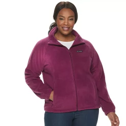 Plus Size Columbia Benton Springs Full-Zip Fleece Jacket -Kohl's store 4505765 Dark Raspberry
