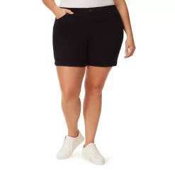 Plus Size Gloria Vanderbilt Amanda Shorts -Kohl's store 4885231 Black
