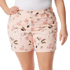 Plus Size Gloria Vanderbilt Amanda Shorts -Kohl's store 4885231 Coral Windsor Garden