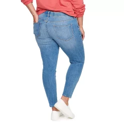 Plus Size Sonoma Goods For Life® Premium Mid-Rise Skinny Jeans -Kohl's store 4916151 ALT