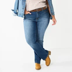 Juniors' Plus Size WallFlower Insta Stretch Legendary Slim Belted Bootcut Jeans -Kohl's store 4986516 Ashlyn