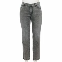 Plus Size Sonoma Goods For Life® Premium Mid-Rise Curvy Straight-Leg Jeans -Kohl's store 4989903 Bellam