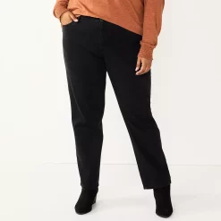 Plus Size Sonoma Goods For Life® Premium Mid-Rise Curvy Straight-Leg Jeans -Kohl's store 4989903 Park