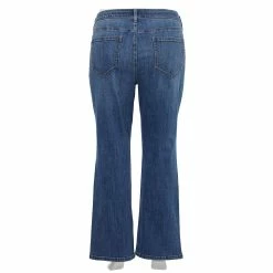 Plus Size Sonoma Goods For Life® Elastic-Waist Curvy Mid-Rise Bootcut Jeans -Kohl's store 4990173 ALT