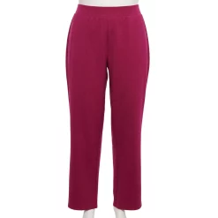 Plus Size Croft & Barrow® Easy Knit Straight-Leg Pants 15 Plus Size Croft & Barrow® Easy Knit Straight-Leg Pants -Kohl's store 4999747 Berry Heather