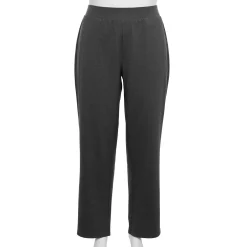 Plus Size Croft & Barrow® Easy Knit Straight-Leg Pants 14 Plus Size Croft & Barrow® Easy Knit Straight-Leg Pants -Kohl's store 4999747 Gray