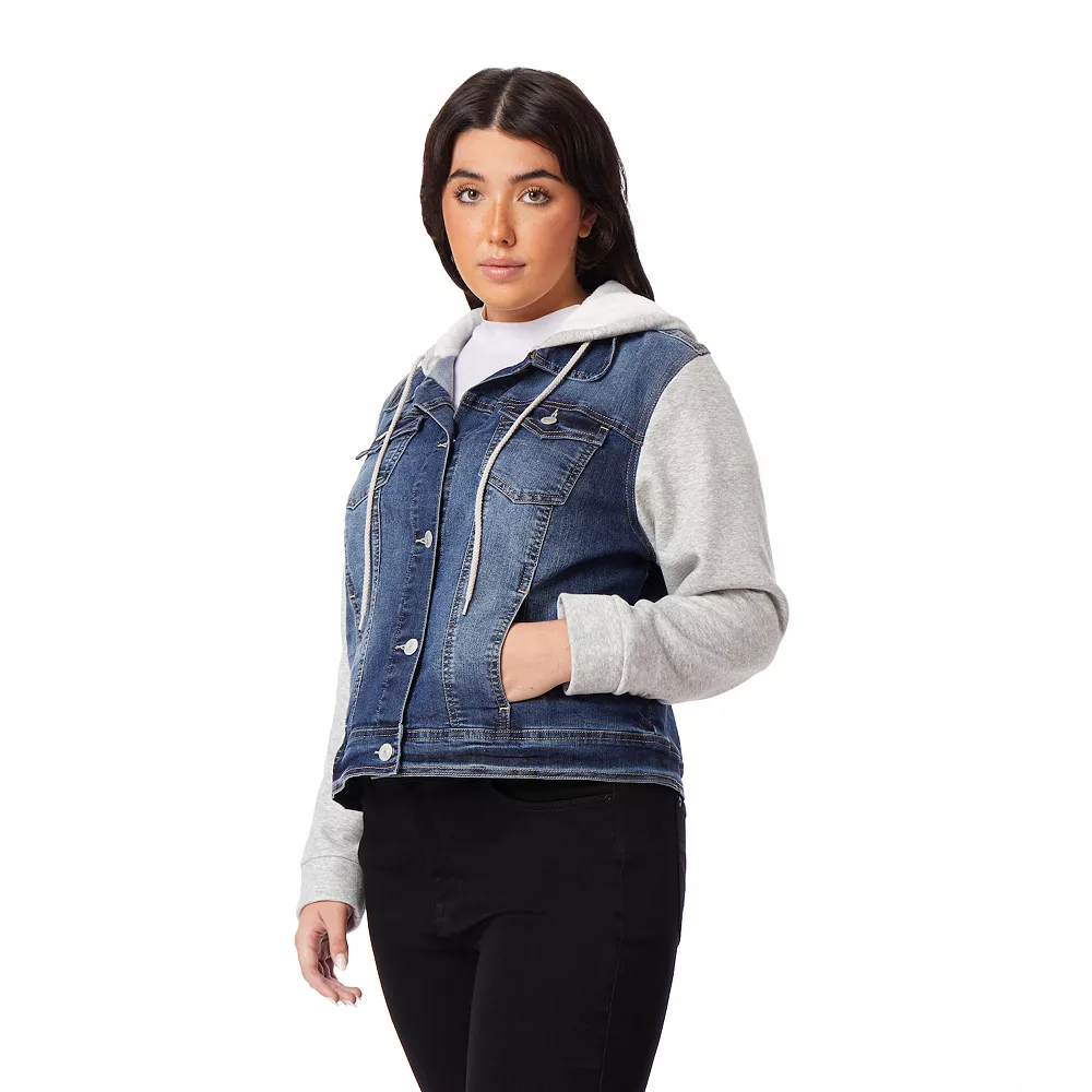 Juniors' Plus Size WallFlower 2fer Dreamer Jacket 5 Juniors' Plus Size WallFlower 2fer Dreamer Jacket - Image 5