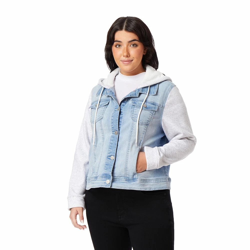 Juniors' Plus Size WallFlower 2fer Dreamer Jacket 3 Juniors' Plus Size WallFlower 2fer Dreamer Jacket - Image 3