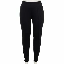 Plus Size Nine West Seamed Tummy-Control Ponte Leggings -Kohl's store 5035946 Black