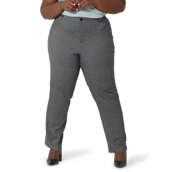 Plus Size Lee® Wrinkle-Free Pants -Kohl's store 5088347 Black White Plaid
