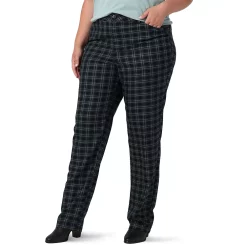 Plus Size Lee® Wrinkle-Free Pants -Kohl's store 5088347 Grey Houndstooth